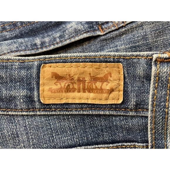 Levis Mid RIse Skinny Medium Blue Denim Jeans Womens Size 12M - Picture 5 of 7